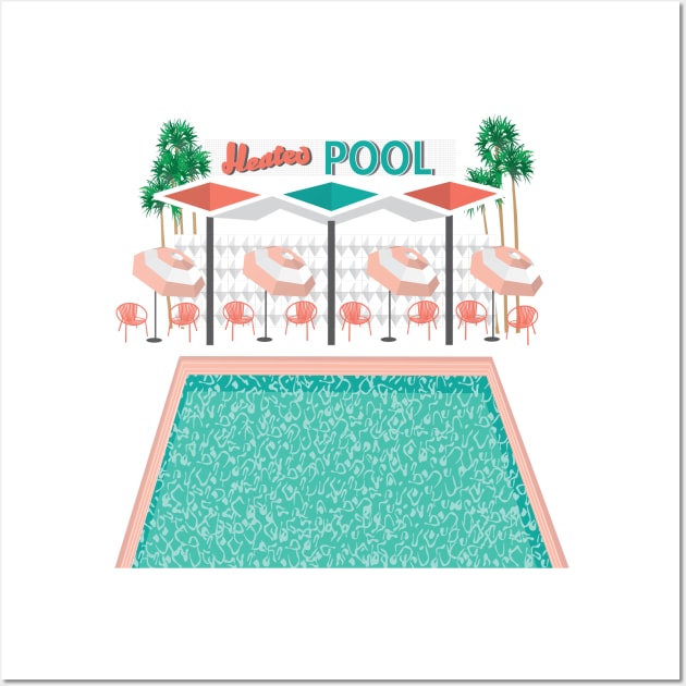 MCM Motel Pool Wall Art by jenblove